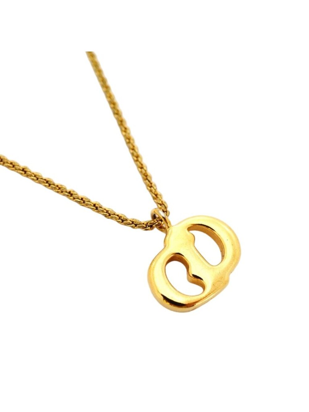 ★SOLD★ Dior Necklace CD Logo Gold Plated - Picture 2 of 5